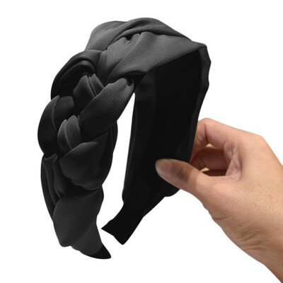 Solid Color Ladies Kawaii Hairband Headwear Women Twist Side Knot Wide-brimmed Headband
Solid Color Ladies Kawaii Hairband Headwear Women Twist Side Knot Wide-brimmed Headband