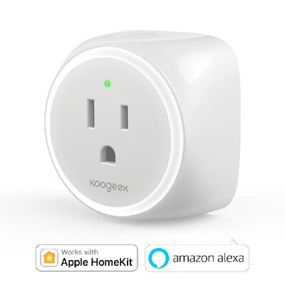 Koogeek Wi-Fi Enabled Improved Smart Plug Independent Warm White LED Night Light Works with Apple HomeKit Amazon Alexa&Google 
Koogeek Wi-Fi Enabled Improved Smart Plug Independent Warm White LED Night Light Works with Apple HomeKit Amazon Alexa&Google