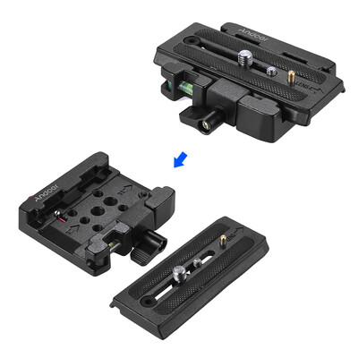 Andoer Video Camera Tripod Quick Release Clamp Adapter with Quick Release Plate Compatible for Manfrotto 501 500AH 701HDV 503HDV Q
Andoer Video Camera Tripod Quick Release Clamp Adapter with Quick Release Plate Compatible for Manfrotto 501 500AH 701HDV 503HDV Q