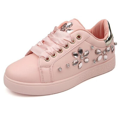 Women Casual Shoes 2019 New Women Sneakers Fashion Breathable PU Leather Platform White Women Shoes Soft Footwears Rhinestone
Women Casual Shoes 2019 New Women Sneakers Fashion Breathable PU Leather Platform White Women Shoes Soft Footwears Rhinestone