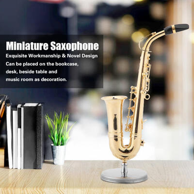 Greensen Miniature Alto Saxophone Replica with Stand&Case Gold Plated Instrument Model Ornaments
Greensen Miniature Alto Saxophone Replica with Stand&Case Gold Plated Instrument Model Ornaments