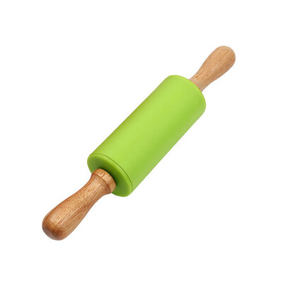 Gobestart Wooden Handle Silicone Rollers Rolling Pin Kid Kitchen Cooking Baking Tool
Gobestart Wooden Handle Silicone Rollers Rolling Pin Kid Kitchen Cooking Baking Tool