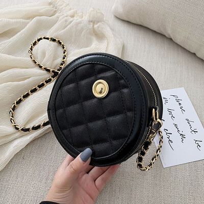Small fragrance rhombic chain texture bag female 2019 new tide summer wild single shoulder slung fashion small round bag
Small fragrance rhombic chain texture bag female 2019 new tide summer wild single shoulder slung fashion small round bag