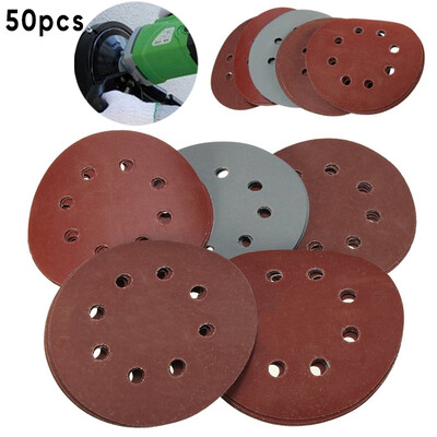50pcs 5 Grit 800 1000 1500 2000 3000 Sanding Discs Sandpaper Hook&Loop 2019 H1