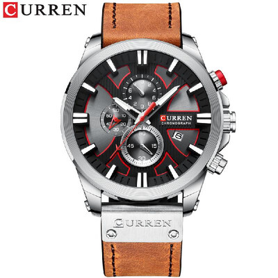 Curren 8346 Men Watch Waterproof Quartz Wrist Watch Multifunctional Calendar Alloy Case Leather Band Watch
Curren 8346 Men Watch Waterproof Quartz Wrist Watch Multifunctional Calendar Alloy Case Leather Band Watch