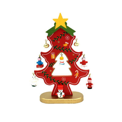 Christmas Decor Supplies Small Wooden Xmas Tree With Cute Cartoon Pendants Tabletop Ornament
Christmas Decor Supplies Small Wooden Xmas Tree With Cute Cartoon Pendants Tabletop Ornament