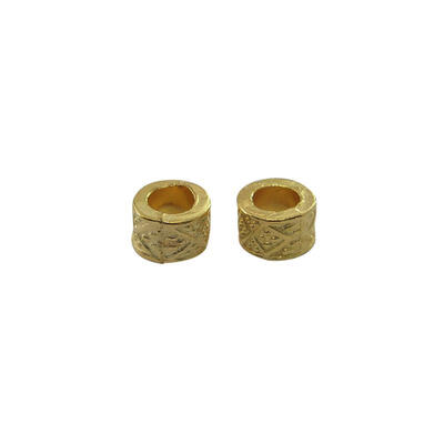 Tibetan Silver European Beads Large Hole Beads Lead Free & Cadmium Free Column Golden Color about 8mm in diameter 5mm thick
Tibetan Silver European Beads Large Hole Beads Lead Free & Cadmium Free Column Golden Color about 8mm in diameter 5mm thick