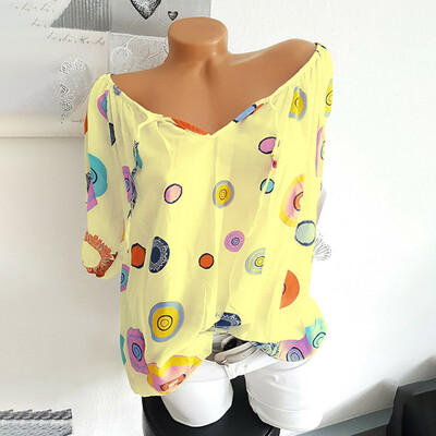 Starmoon Women Fashion Summer V Neck Dot Printed Half Sleeve Blouse Loose Shirt Top
Starmoon Women Fashion Summer V Neck Dot Printed Half Sleeve Blouse Loose Shirt Top