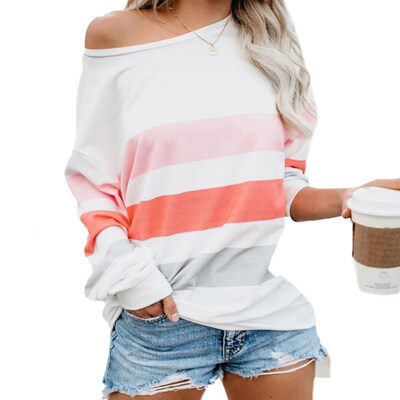 Women Stripes Print Patchwork Sweatshirt Autumn Long Sleeve O Neck Femme Pullovers Tops Loose Casual Womens Clothing 2019
Women Stripes Print Patchwork Sweatshirt Autumn Long Sleeve O Neck Femme Pullovers Tops Loose Casual Womens Clothing 2019