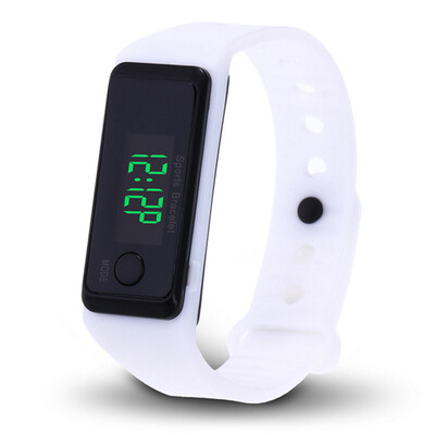Single button luminous large screen pedometer watch student sports health step bracelet electronic watch