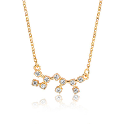 12 Constellation Crystal Zodiac Sign Pendant Necklace For Women Girls Silver Gold Chain Choker Friendship Necklace BFF Jewelry
12 Constellation Crystal Zodiac Sign Pendant Necklace For Women Girls Silver Gold Chain Choker Friendship Necklace BFF Jewelry
