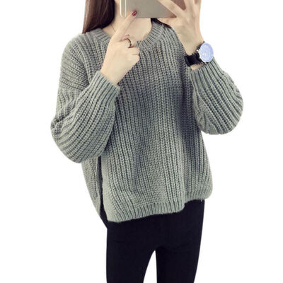 Women Long-Sleeved Wild Knitwear Tops Autumn Winter Round Neck Casual Female Sweater Solid Color Slim Women Sweater
Women Long-Sleeved Wild Knitwear Tops Autumn Winter Round Neck Casual Female Sweater Solid Color Slim Women Sweater