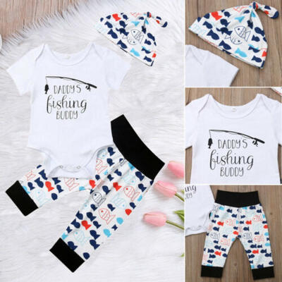 3PCS Newborn Baby Kid Boy Animal Romper TopLong Pants Hat Summer Outfit Clothes
3PCS Newborn Baby Kid Boy Animal Romper TopLong Pants Hat Summer Outfit Clothes