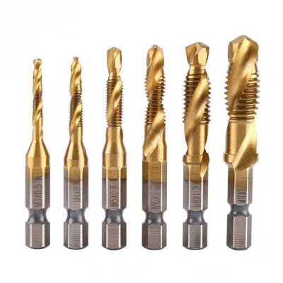 6pcs Hex High Speed Steel Thread Spiral Screw M3 M4 M5 M6 M8 M10 Metric Composite Tap Drill Bit Countersink
6pcs Hex High Speed Steel Thread Spiral Screw M3 M4 M5 M6 M8 M10 Metric Composite Tap Drill Bit Countersink