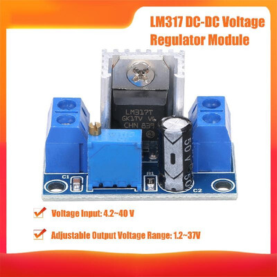 LM317 dc-dcConverter Step-Down Board Buck Module Variable Power Supply dc-dc 4240V to 1237V Adjustable Converter Voltage Regul
LM317 dc-dcConverter Step-Down Board Buck Module Variable Power Supply dc-dc 4240V to 1237V Adjustable Converter Voltage Regul