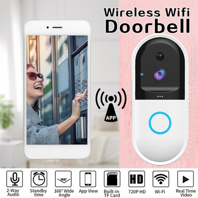 〖Follure〗Wireless WiFi Video Talk-back DoorBell Smart Video Phone Visual Security Camera
〖Follure〗Wireless WiFi Video Talk-back DoorBell Smart Video Phone Visual Security Camera