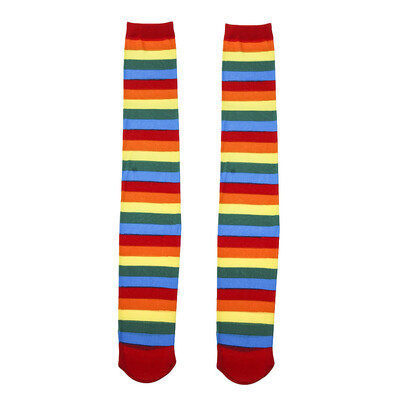 New Arrivals 1 Pair Polyester Over Knee Stocking Rainbow High Thigh Long Women Stripey Stockings
New Arrivals 1 Pair Polyester Over Knee Stocking Rainbow High Thigh Long Women Stripey Stockings
