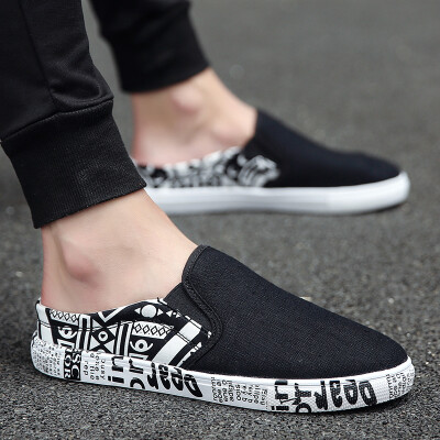 Summer Mens Half-slipper No-heel Baotou Leisure Air-permeable Sandals Korean version of Fashionable Lazy Slippers Canvas Sanda
Summer Mens Half-slipper No-heel Baotou Leisure Air-permeable Sandals Korean version of Fashionable Lazy Slippers Canvas Sanda