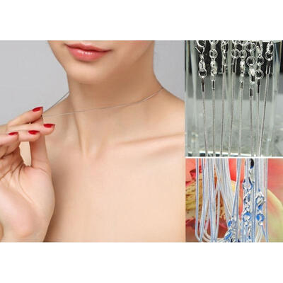 wholesale 925sterling solid Silver lots 5pcs 1mm snake chain Necklace 16-30inch
wholesale 925sterling solid Silver lots 5pcs 1mm snake chain Necklace 16-30inch