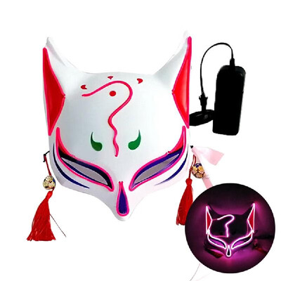 10 Color Fox Half Face Mask Neon Lights Halloween Party Led Lampshade Dark Glowing Cosplay Mask Party Costume Mask
10 Color Fox Half Face Mask Neon Lights Halloween Party Led Lampshade Dark Glowing Cosplay Mask Party Costume Mask