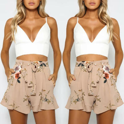US Women Vintage Floral Pants Summer Casual Bow Shorts High Waist Short Trousers
US Women Vintage Floral Pants Summer Casual Bow Shorts High Waist Short Trousers