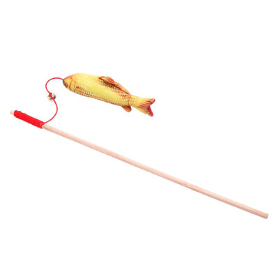 Wood Tease Rod Cat Sticks Plush Stuffed Artificial Fish Pet Cats Toy Kitten Catnip Bell Teaser Interactive Funning Trainning Toy
Wood Tease Rod Cat Sticks Plush Stuffed Artificial Fish Pet Cats Toy Kitten Catnip Bell Teaser Interactive Funning Trainning Toy