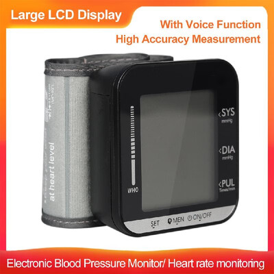 Wrist Type Electronic Blood Pressure Monitor with Heart Rate Detection Fully Automatic Sphygmomanometer Digital LCD Blood Pressure
Wrist Type Electronic Blood Pressure Monitor with Heart Rate Detection Fully Automatic Sphygmomanometer Digital LCD Blood Pressure