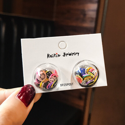 2019 latest design brand summer hand made candy color earrings generous minimalist wild Korean earrings for women
2019 latest design brand summer hand made candy color earrings generous minimalist wild Korean earrings for women