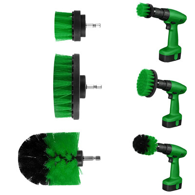 Gobestart 3Pcs Grout Power Scrubber Cleaning Brush Cleaner Combo Tool Kit