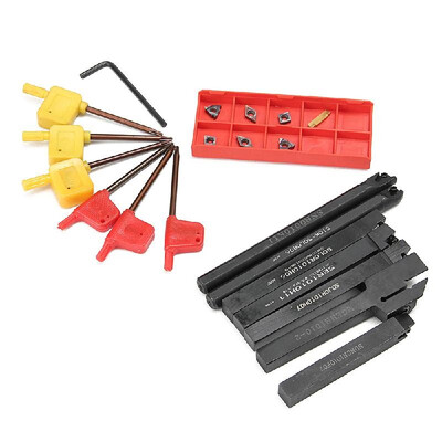 7 Set 10mm Shank Lathe Turning Tool Holder Boring Bar DCMT CCMT Carbide Insert Wrench
7 Set 10mm Shank Lathe Turning Tool Holder Boring Bar DCMT CCMT Carbide Insert Wrench