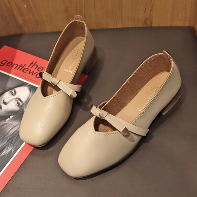 Fangtou bean-bean shoes womens early spring flat with thick&single-style shoes Korean style 100 students soft bottom shoes
Fangtou bean-bean shoes womens early spring flat with thick&single-style shoes Korean style 100 students soft bottom shoes