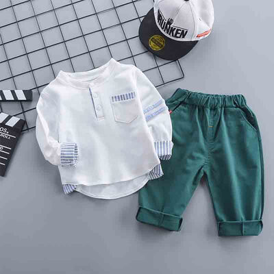 Autumn Children Baby Boys Casual Long Sleeve Striped Print T-shirt Blouse TopsPants Trouser Set
Autumn Children Baby Boys Casual Long Sleeve Striped Print T-shirt Blouse TopsPants Trouser Set