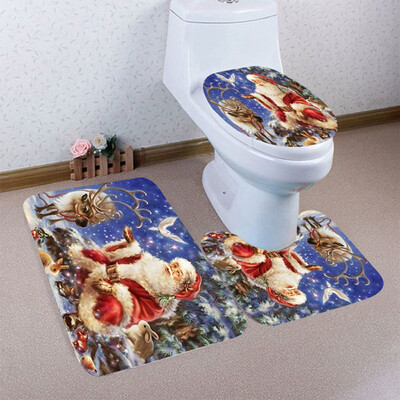 Tailored 3PCS Christmas Bathroom Non-Slip Pedestal Rug Lid Toilet Cover Bath Mat Set
Tailored 3PCS Christmas Bathroom Non-Slip Pedestal Rug Lid Toilet Cover Bath Mat Set