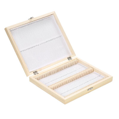 KKmoon 100-Places Wooden Slide Storage Box with Numbered Slots Contents Sheet for Prepared Microscope Slides
KKmoon 100-Places Wooden Slide Storage Box with Numbered Slots Contents Sheet for Prepared Microscope Slides