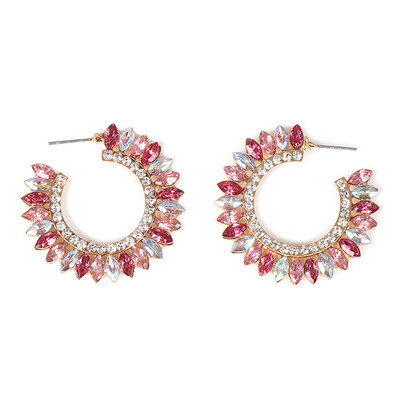 Ethnic Big Roung Flower Crystal Earrings Boho Wedding Jewelry Accessories Trendy Statement Earrings For Party Girls
Ethnic Big Roung Flower Crystal Earrings Boho Wedding Jewelry Accessories Trendy Statement Earrings For Party Girls