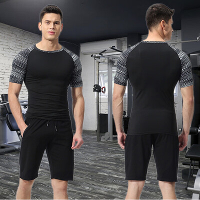 Toponeto Mens Elastic Fitness Short T-shirt Fast Drying Tops Pants Sports Tight Suit
Toponeto Mens Elastic Fitness Short T-shirt Fast Drying Tops Pants Sports Tight Suit