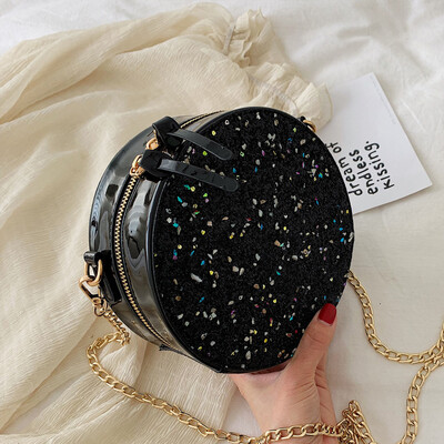 Ins Super Fire Sequin Pack Women 2019 New Korean Joker shoulder bag slung fashion small round bag
Ins Super Fire Sequin Pack Women 2019 New Korean Joker shoulder bag slung fashion small round bag