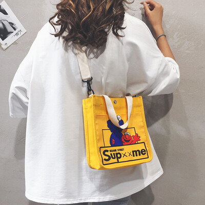 Sesame Street Crossbody Female 2019 New Japanese Harajuku Student Shoulder Tote Joker Board Canvas Bag
Sesame Street Crossbody Female 2019 New Japanese Harajuku Student Shoulder Tote Joker Board Canvas Bag