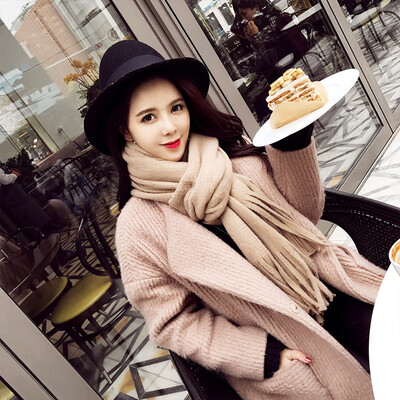 Scarf female winter Korean version of the wild dual-use solid color shawl student male long section thick warm scarf autumn&winter
Scarf female winter Korean version of the wild dual-use solid color shawl student male long section thick warm scarf autumn&winter