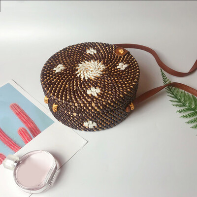 Tailored Circle Handwoven Bali Round Retro Rattan Straw Beach Multicolor Bag Crossbody
Tailored Circle Handwoven Bali Round Retro Rattan Straw Beach Multicolor Bag Crossbody