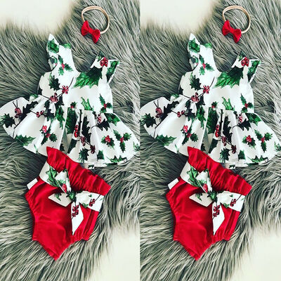Newborn Baby Girl Christmas Sleeveless Romper JumpsuitShorts Pants Xmas Outfits 
Newborn Baby Girl Christmas Sleeveless Romper JumpsuitShorts Pants Xmas Outfits
