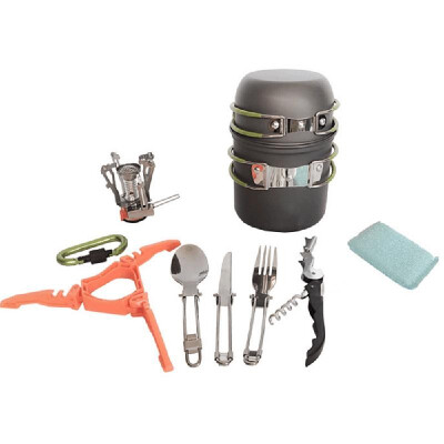 Ultralight Portable Camping Outdoor Pot Pan Set Hiking Picnic Backpack Tableware Cookware Kit Cooking Bowl Pot Pan Mini Gas Stove
Ultralight Portable Camping Outdoor Pot Pan Set Hiking Picnic Backpack Tableware Cookware Kit Cooking Bowl Pot Pan Mini Gas Stove