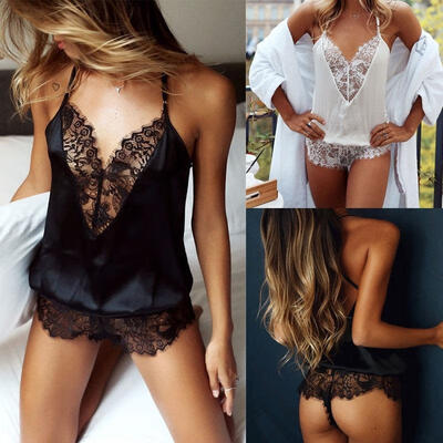 Sexy Lace Deep V neck women Bodysuit loose Jumpsuit Summer Rompers Women Body Overalls Femme Playsuits whiteblack
Sexy Lace Deep V neck women Bodysuit loose Jumpsuit Summer Rompers Women Body Overalls Femme Playsuits whiteblack