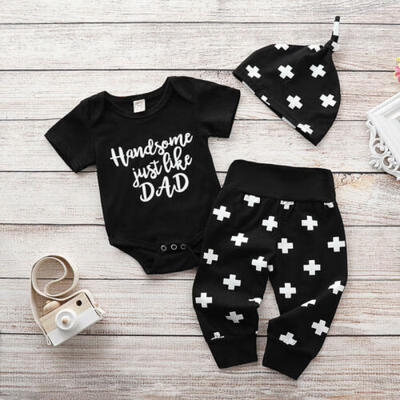 Newborn Baby Boy Girl Clothes Funny Romper Cross Print Pants Hat 3PCS Outfits
Newborn Baby Boy Girl Clothes Funny Romper Cross Print Pants Hat 3PCS Outfits