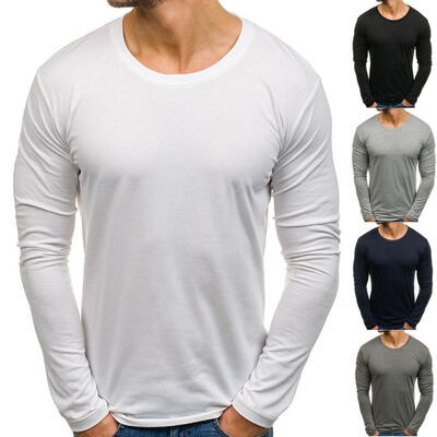 Fashion Men´s Fashion 5 Colors Men Casual Slim Fit Solid Color T-Shirts Men Long Sleeve O Neck Cotton T-shirts
Fashion Men´s Fashion 5 Colors Men Casual Slim Fit Solid Color T-Shirts Men Long Sleeve O Neck Cotton T-shirts