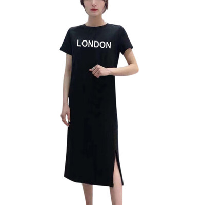 Women Round Collar Short Sleeve Cartoon Print Long T-shirt Loose Mid-length Casual Dress
Women Round Collar Short Sleeve Cartoon Print Long T-shirt Loose Mid-length Casual Dress