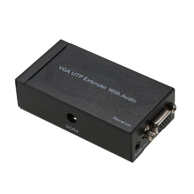 300M VGA UTP Extender 1x1 Splitter 1080P with Audio via Cat55e6 RJ45 Ethernet Cable Compatible with HDTV Monitor Projector
300M VGA UTP Extender 1x1 Splitter 1080P with Audio via Cat55e6 RJ45 Ethernet Cable Compatible with HDTV Monitor Projector