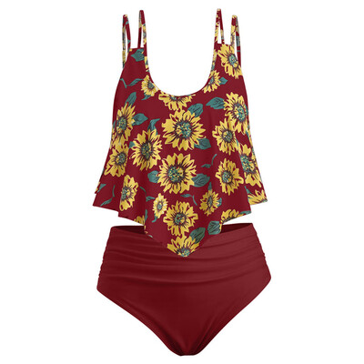 Roseonmyhand Women Two Pieces Bathing Suits Top Ruffled With High Waisted Bottom Bikini Set
Roseonmyhand Women Two Pieces Bathing Suits Top Ruffled With High Waisted Bottom Bikini Set