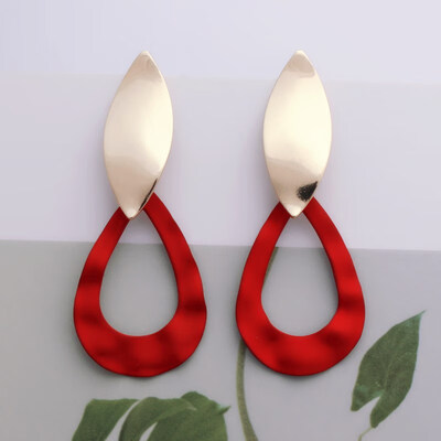 EK608 Geometric Metal Spray Heart Flower Leaf Waterdrop Earrings for Women Statement Trendy Jewelry Brincos Party Pendientes
EK608 Geometric Metal Spray Heart Flower Leaf Waterdrop Earrings for Women Statement Trendy Jewelry Brincos Party Pendientes