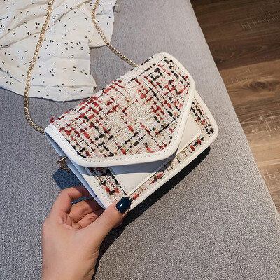 Sen temperament chain Messenger bag female 2019 new simple contrast color woven bag fashion wild personality shoulder bag
Sen temperament chain Messenger bag female 2019 new simple contrast color woven bag fashion wild personality shoulder bag